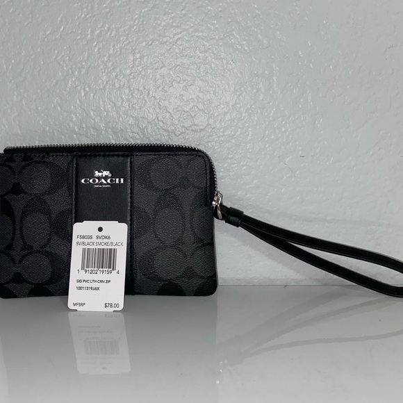 Coach Handbags - Corner zip wristlet